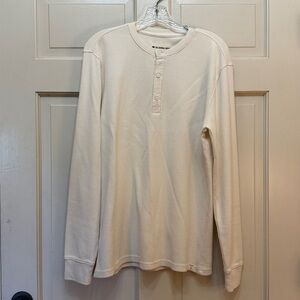 The Normal Brand Off-White Henley Shirt